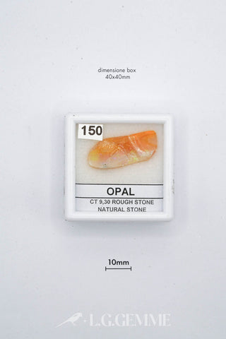 opale 9.30ct arancione forma libera