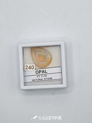 opale 11.30ct arancione goccia