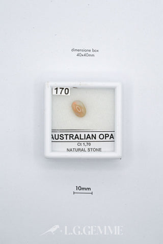 opale 1.70ct arancione ovale