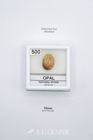 opale 5.11ct arancione ovale