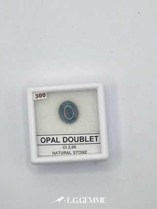 opale 2.95ct blu ovale