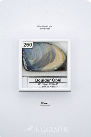 opale 00.00ct blu forma libera