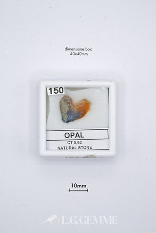 opale 5.62ct multicolore forma libera