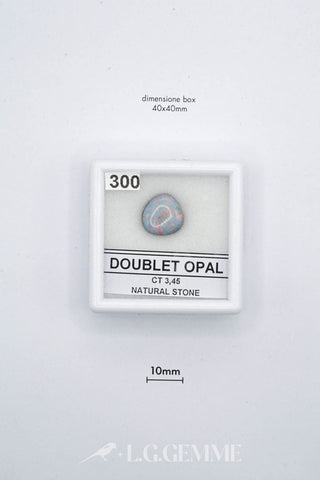 opale 3.45ct multicolore ovale