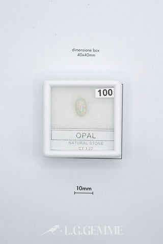 opale 1.27ct multicolore ovale
