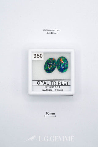 opale 6.90ct multicolore ovale