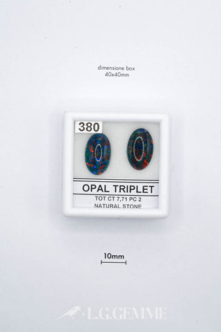 opale 7.71ct multicolore ovale