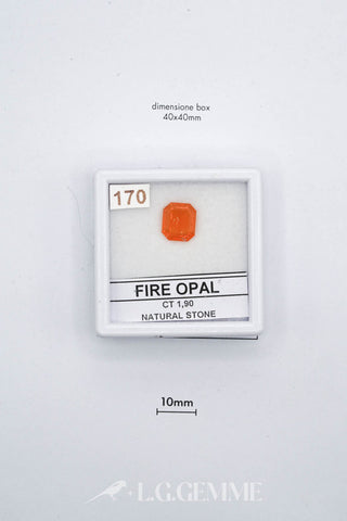 opale 1.90ct arancione ovale