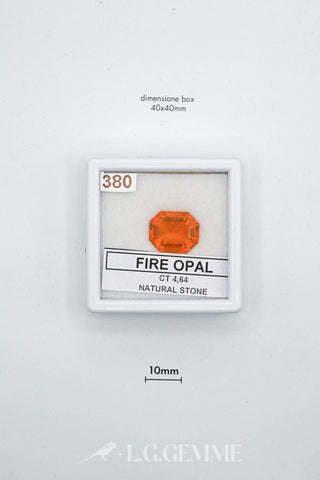 opale 4.64ct arancione ovale