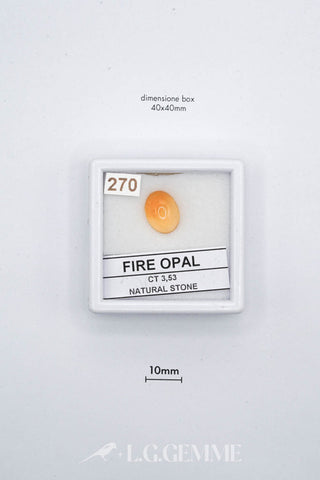 opale 3.53ct arancione ovale