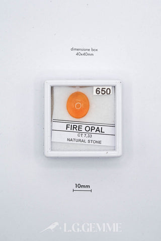 opale 7.33ct arancione ovale