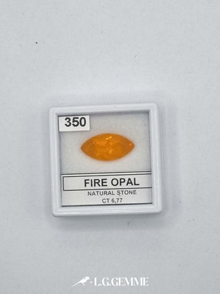 opale 6.77ct arancione marquise