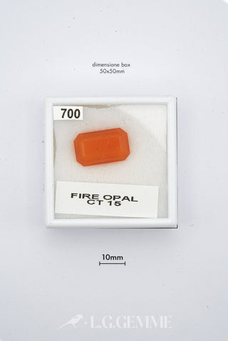 opale 15.00ct arancione ovale