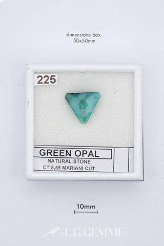 Opale Verde 5,55 carati triangolare gemma preziosa