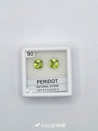 peridoto 2.72ct verde quadrato