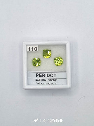 peridoto 4.02ct verde quadrato
