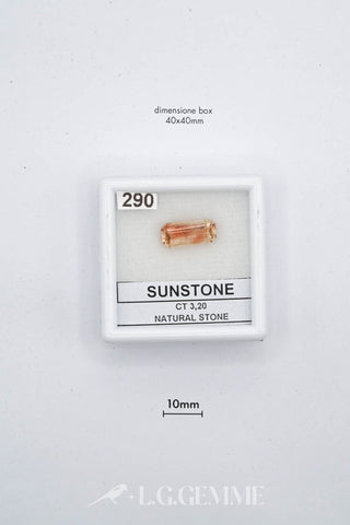 pietra del sole 3.20ct arancione forma libera