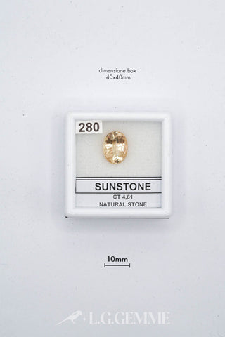 pietra 4.61ct arancione ovale