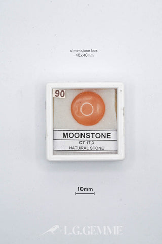 pietra 17.30ct arancione taglio brillante