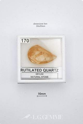 quarzo 8.52ct arancione pera