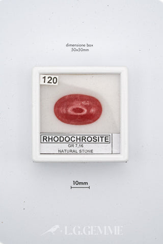 rodocrosite 8.00ct rosa ovale