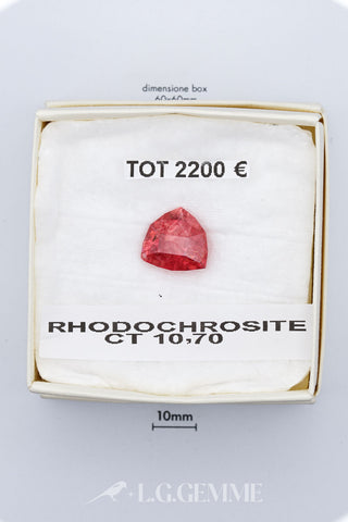Rodocrosite 10,70 carati Cuscino gemma preziosa