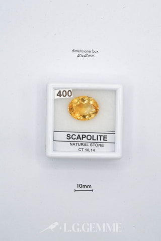 scapolite 10.14ct giallo ovale