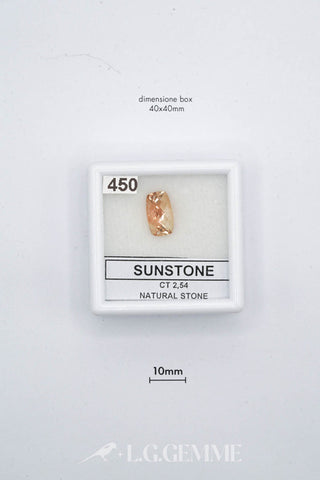 selenite 2.54ct arancione ovale