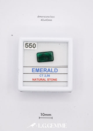 Smeraldo 2,56 carati Cuscino gemma preziosa