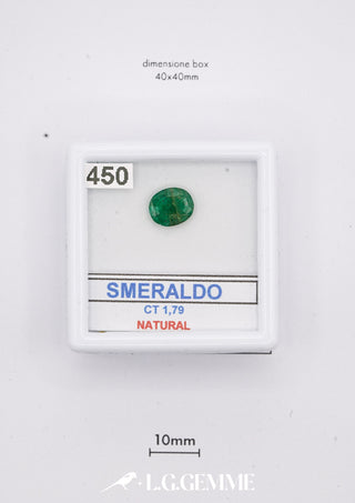 Smeraldo 1,79 carati Ovale gemma preziosa