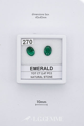 Smeraldo 2,47 carati Ovale gemma preziosa
