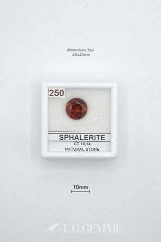 sfalerite 10.14ct arancione forma naturale