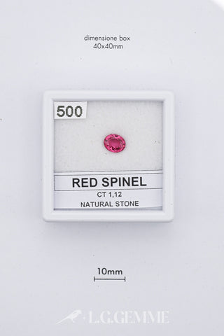 Spinello rosso 1,12 carati Ovale gemma preziosa