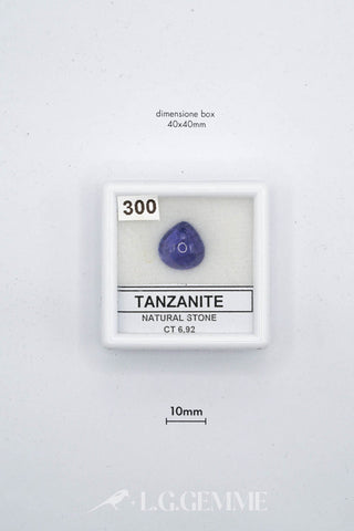 tanzanite 6.92ct blu goccia