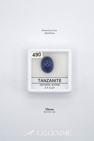 tanzanite 12.47ct blu ovale