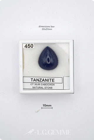 tanzanite 30.66ct blu pera