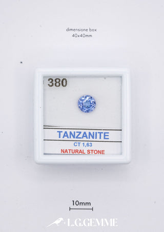 Tanzanite 1,63 carati Tonda gemma preziosa