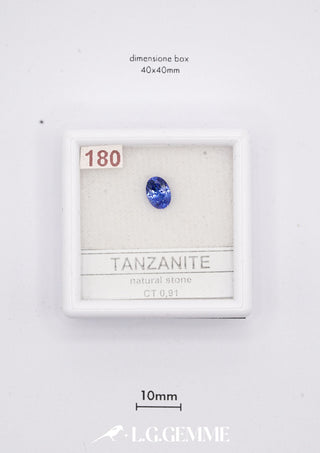 Tanzanite 0,91 carati Ovale gemma preziosa