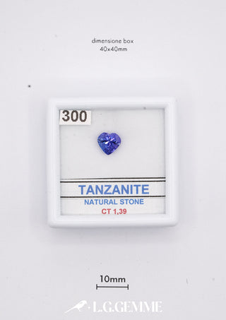 Tanzanite 1,39 carati Cuore gemma preziosa