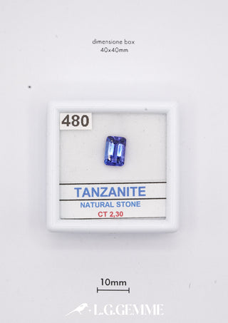 Tanzanite 2,30 carati Emeraldo gemma preziosa