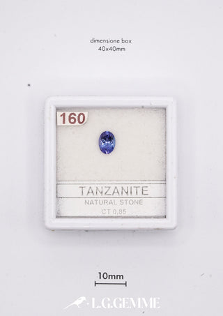 Tanzanite 0,35 carati Ovale gemma preziosa