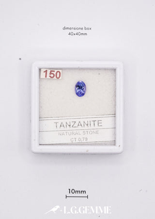 Tanzanite 0,79 carati Ovale gemma preziosa