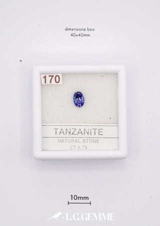 Tanzanite 0,79 carati Ovale gemma preziosa