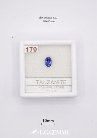 Tanzanite 0,87 carati Ovale gemma preziosa