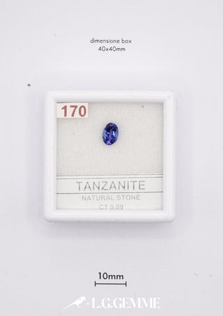 Tanzanite 0,89 carati Ovale gemma preziosa