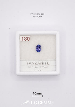Tanzanite 0,90 carati Ovale gemma preziosa