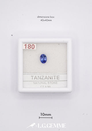 Tanzanite 0,90 carati Ovale gemma preziosa