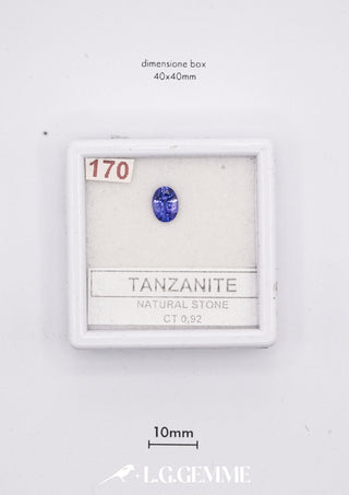 Tanzanite 0,92 carati Ovale gemma preziosa