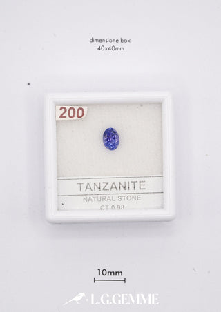 Tanzanite 0,93 carati Ovale gemma preziosa