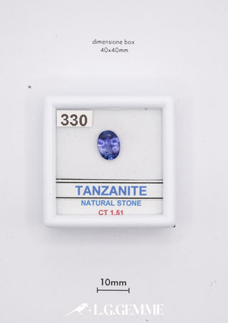 Tanzanite 1,51 carati Ovale gemma preziosa